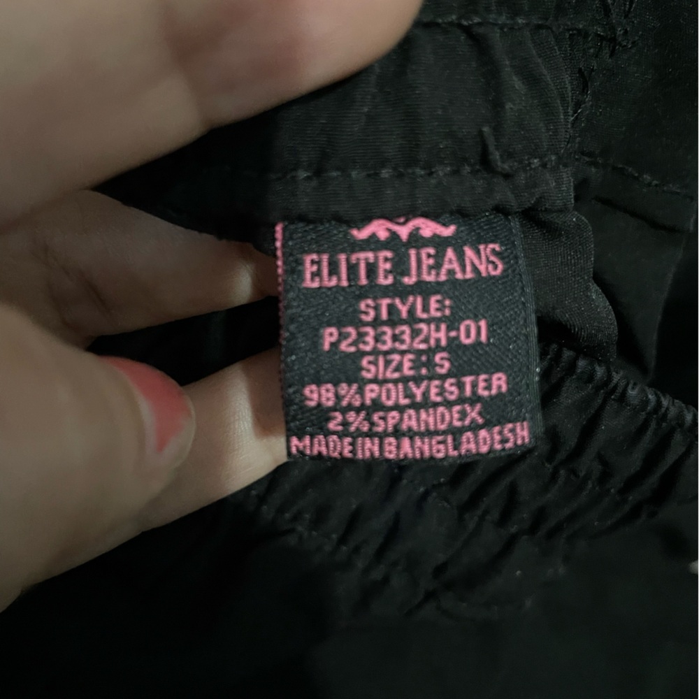 Women Classic Black Cargo Pants Size S Comfortable YK2 - Picture 6 of 9